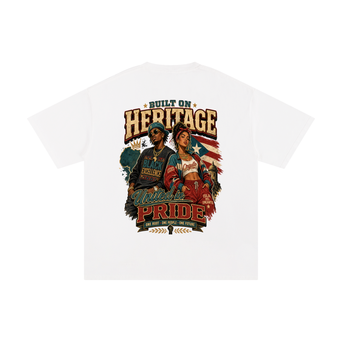 Built on heritage-Pure Cotton T-Shirt