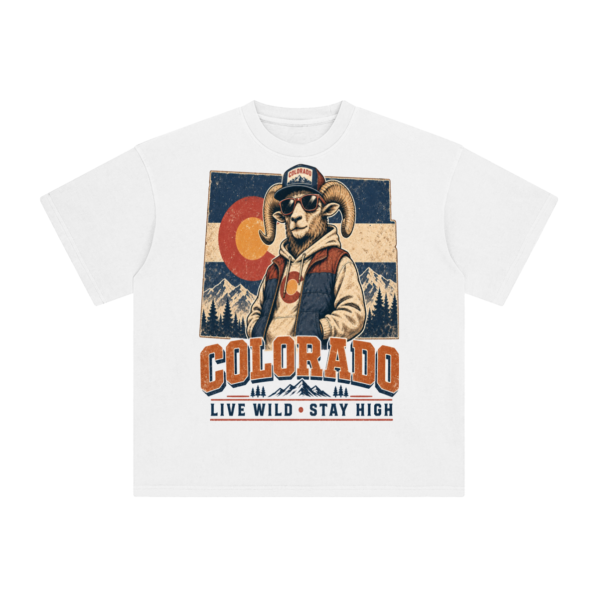 Colorado-Enzyme Washed T-Shirt