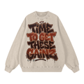 Time to get these gainz-Snow Washed Oversized Sweatshirt