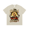 Too blessed to be stressed-Essential Cotton T-Shirt