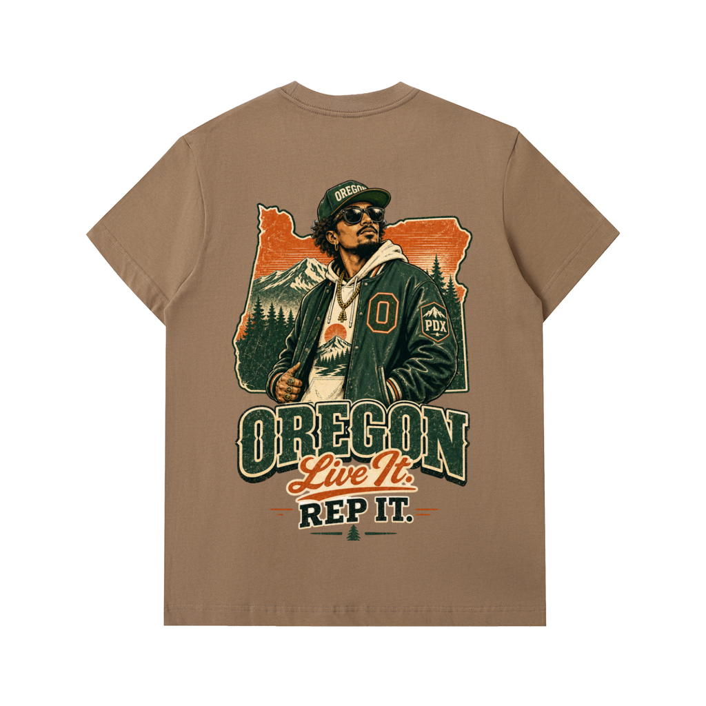 Oregon-Essential Heavyweight Cotton T-Shirt