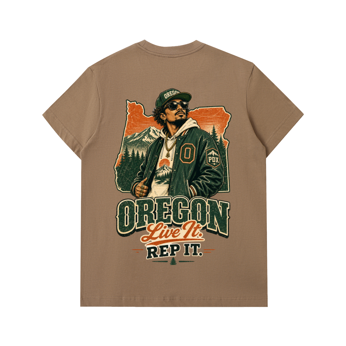 Oregon-Essential Heavyweight Cotton T-Shirt