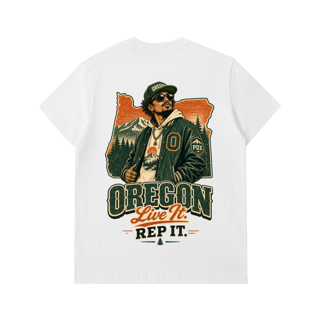 Oregon-Essential Heavyweight Cotton T-Shirt