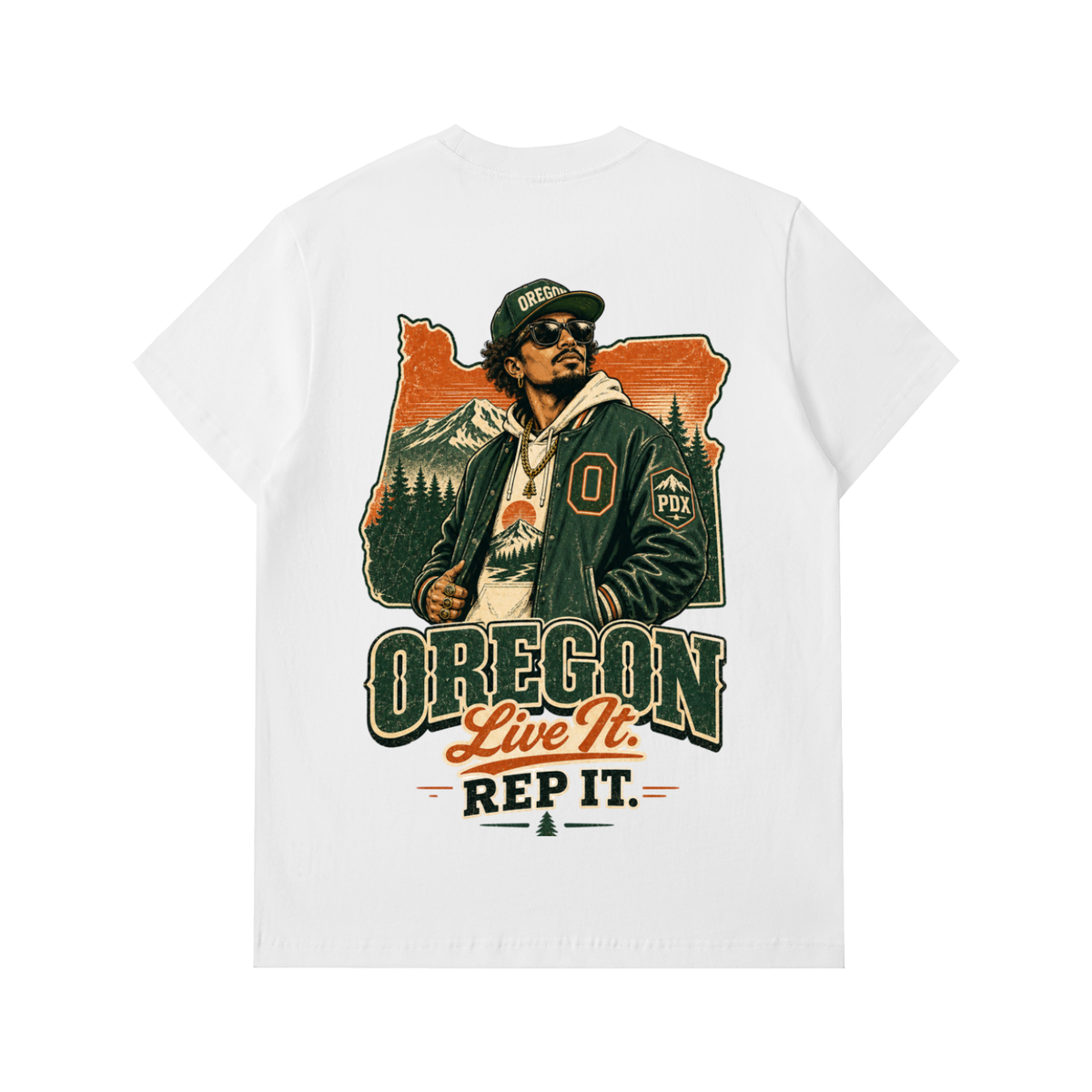 Oregon-Essential Heavyweight Cotton T-Shirt