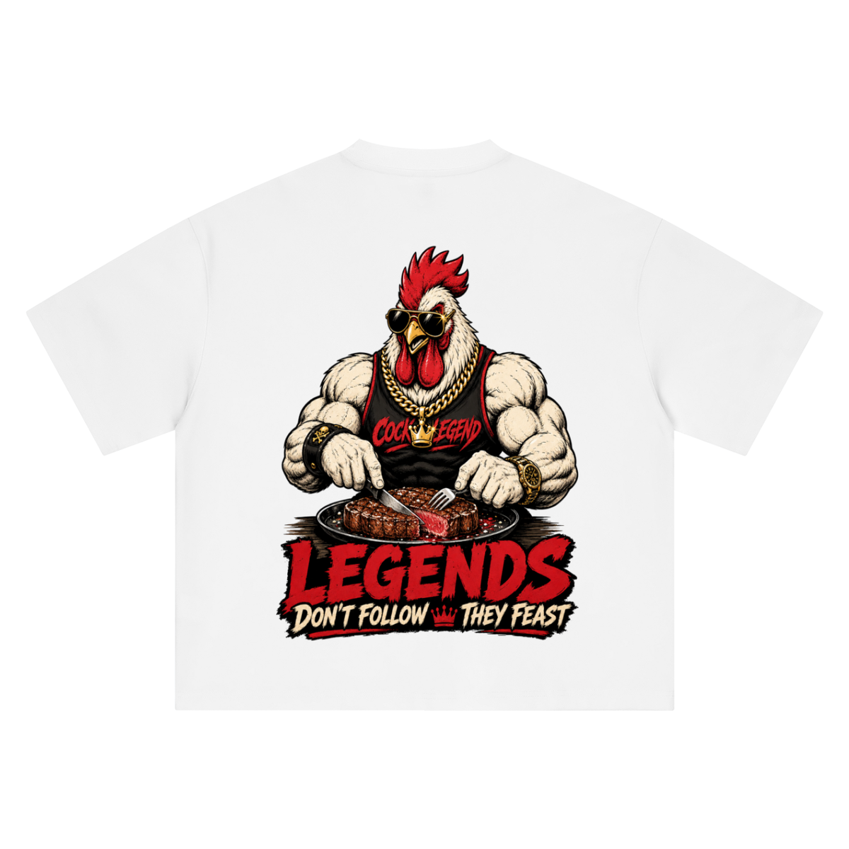 Legends don't follow they feast-Boxy Oversized T-Shirt