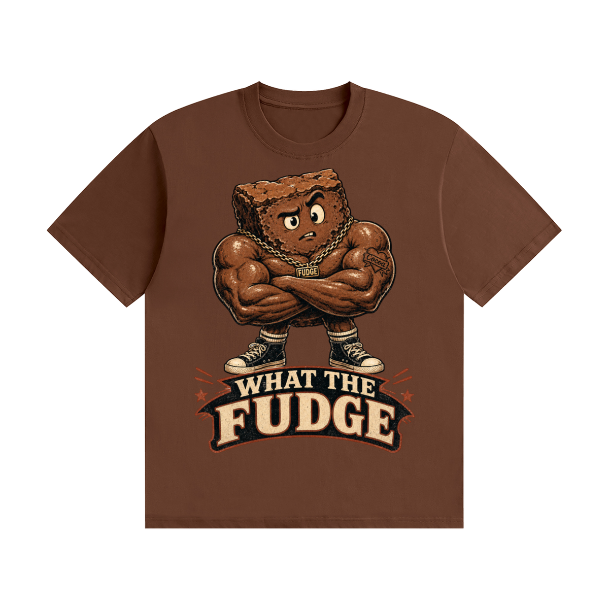 What the fudge-Seamless Cotton T-Shirt