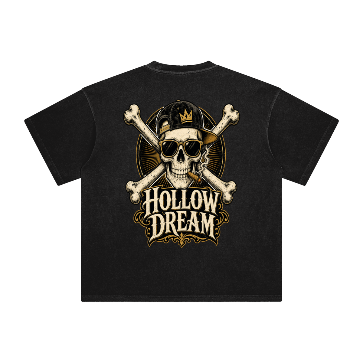 Hollow dream-Enzyme Washed T-Shirt