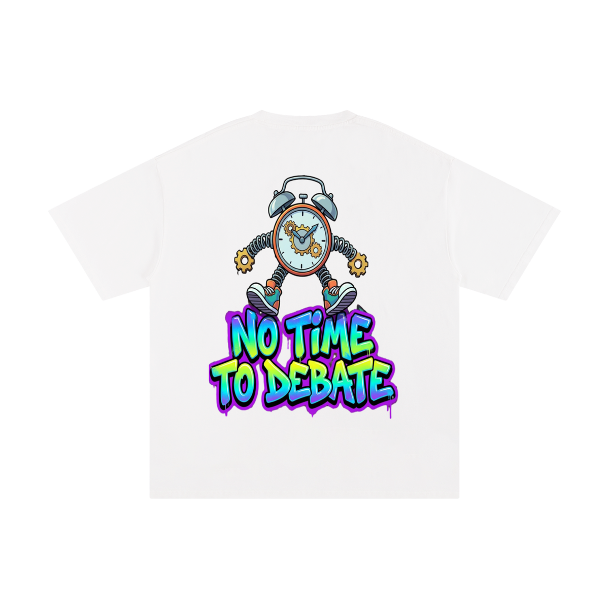 No time to debate-Pure Cotton T-Shirt