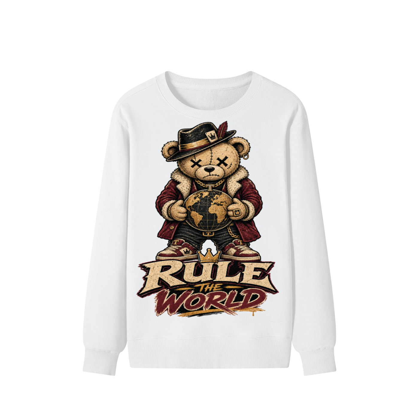 Rule the world-Classic Cotton Sweatshirt( This product is shipped from oversees ship time may take longer)