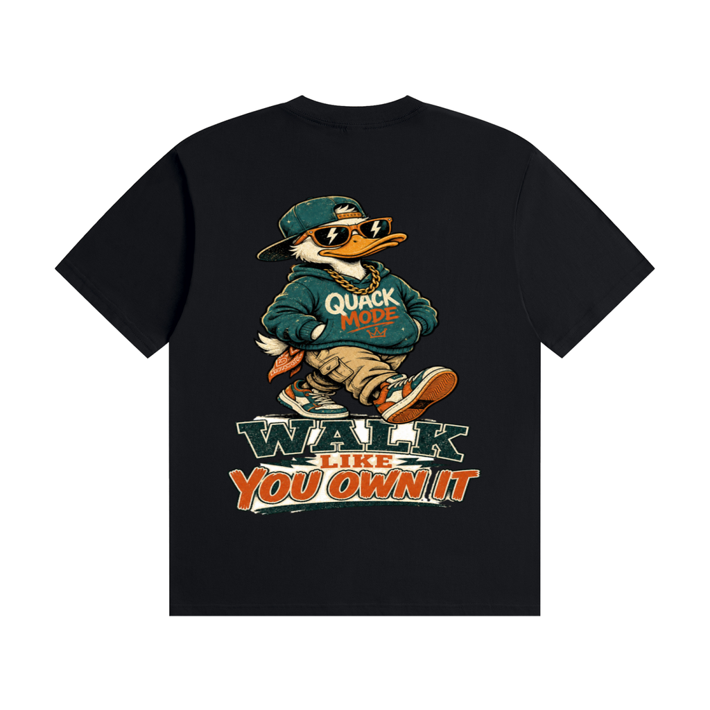 Walk like you own it-Seamless Cotton T-Shirt