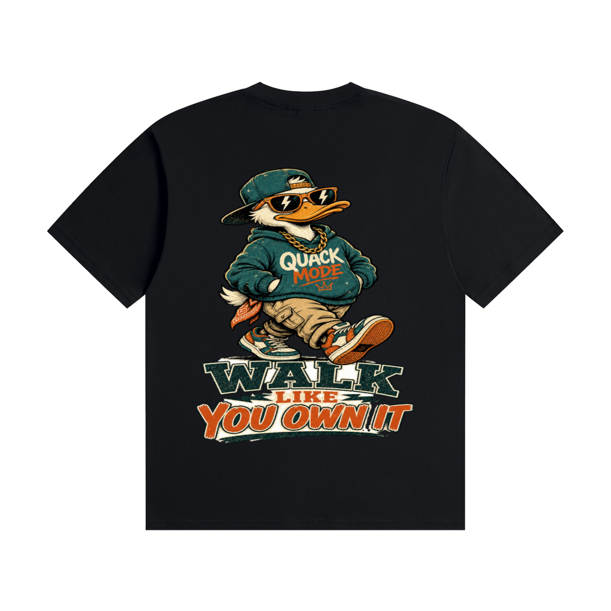 Walk like you own it-Seamless Cotton T-Shirt