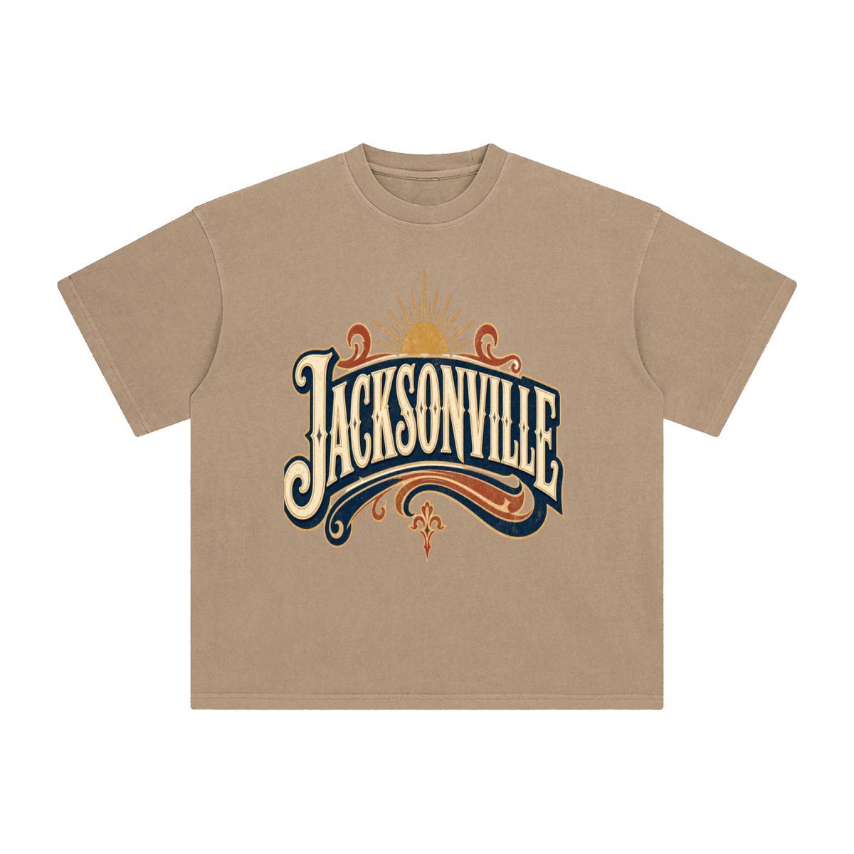 Jacksonville-Enzyme Washed T-Shirt