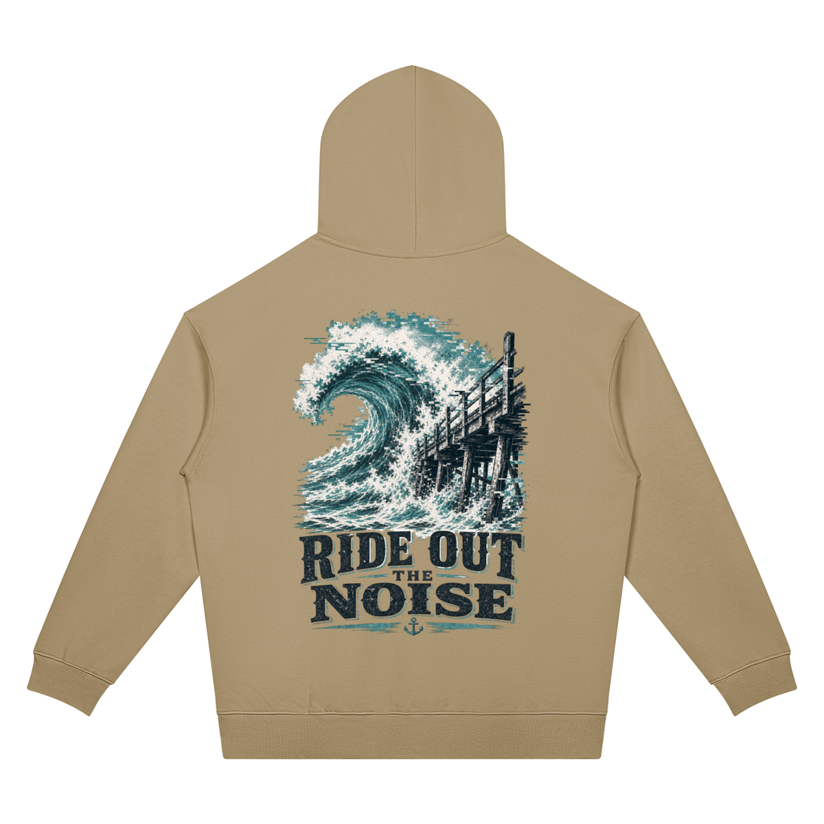 Ride out the noise-Oversized Drop Shoulder Hoodie