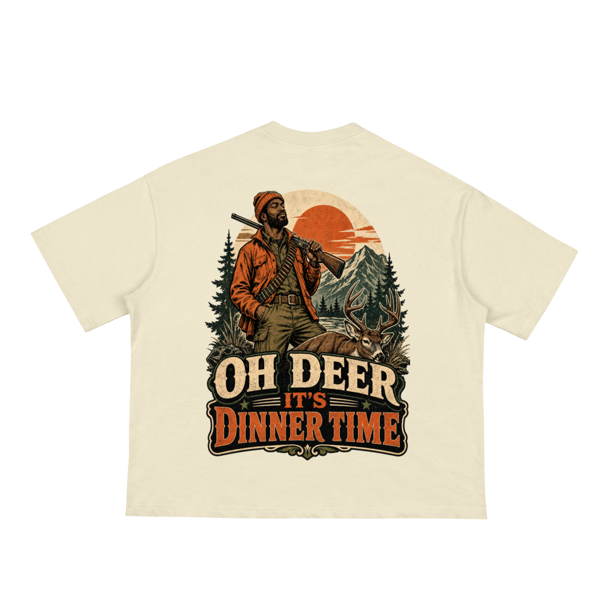 Oh deer it's dinner time-Classic Loose Boxy Tee