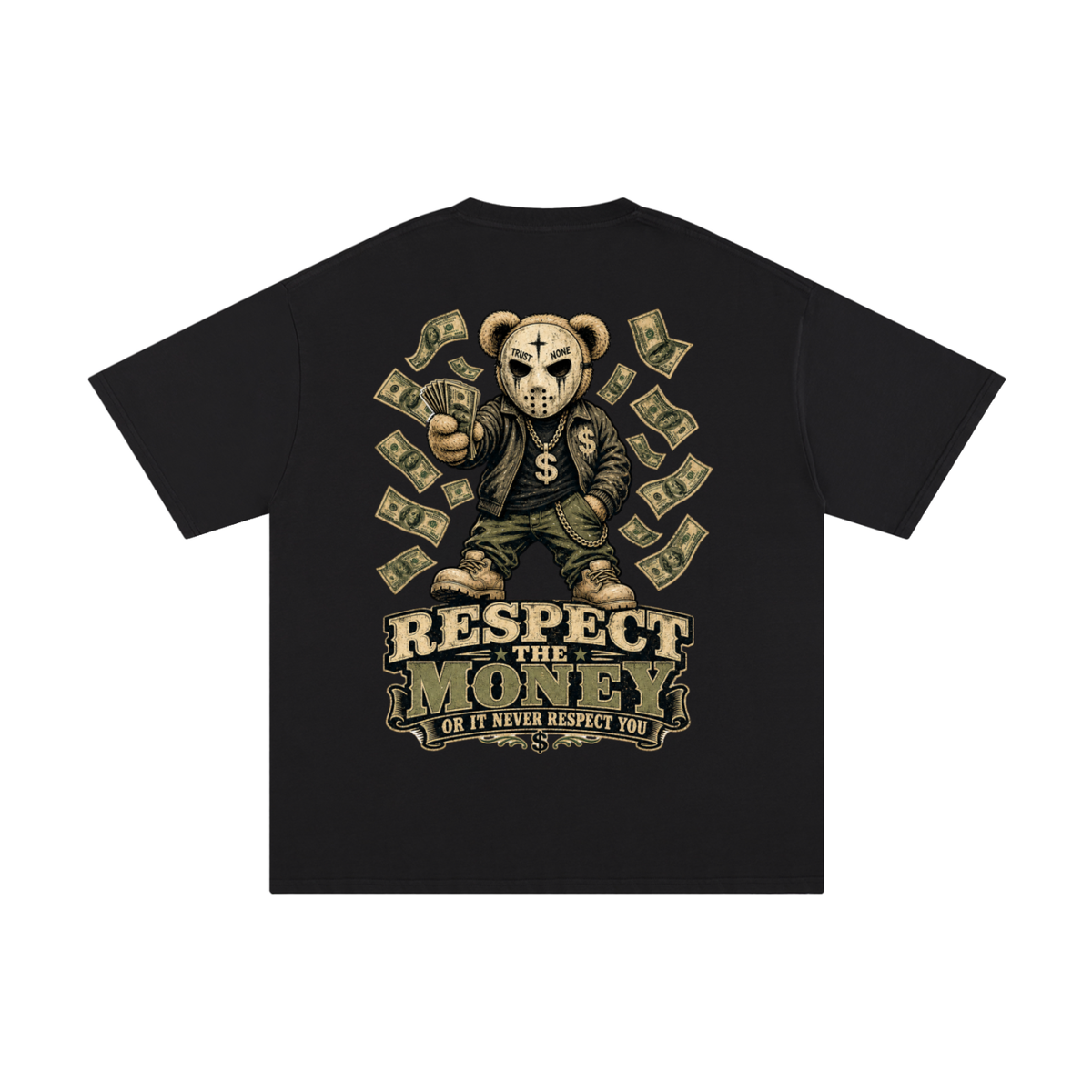 Respect the money-Pure Cotton T-Shirt