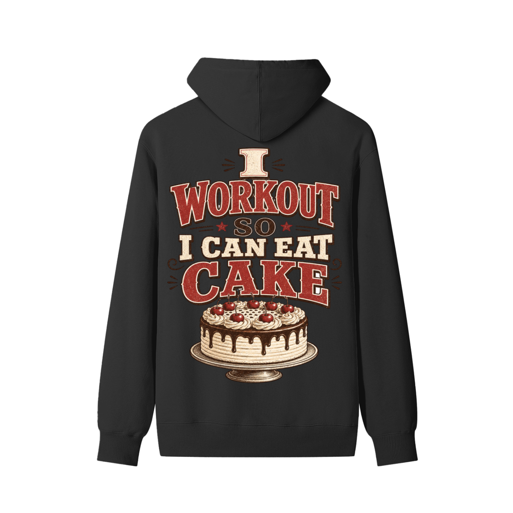 I Workout So I Can Eat Cake Classic Cotton Hoodie