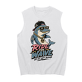 Ride the wave-Men's Sleeveless Cotton Tank Top