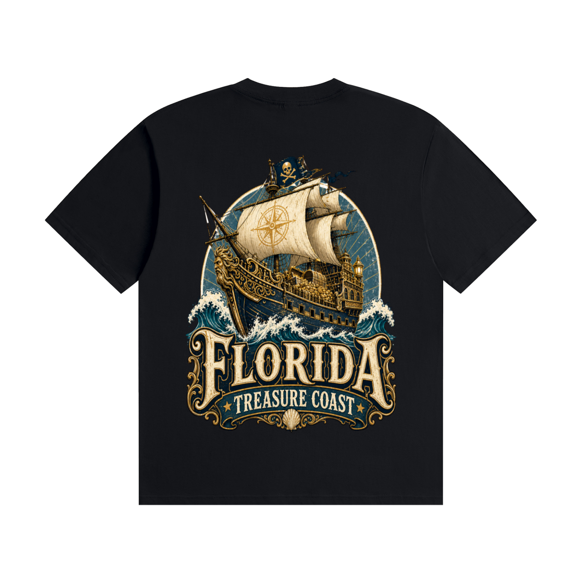 Florida Treasure coast-Seamless Cotton T-Shirt