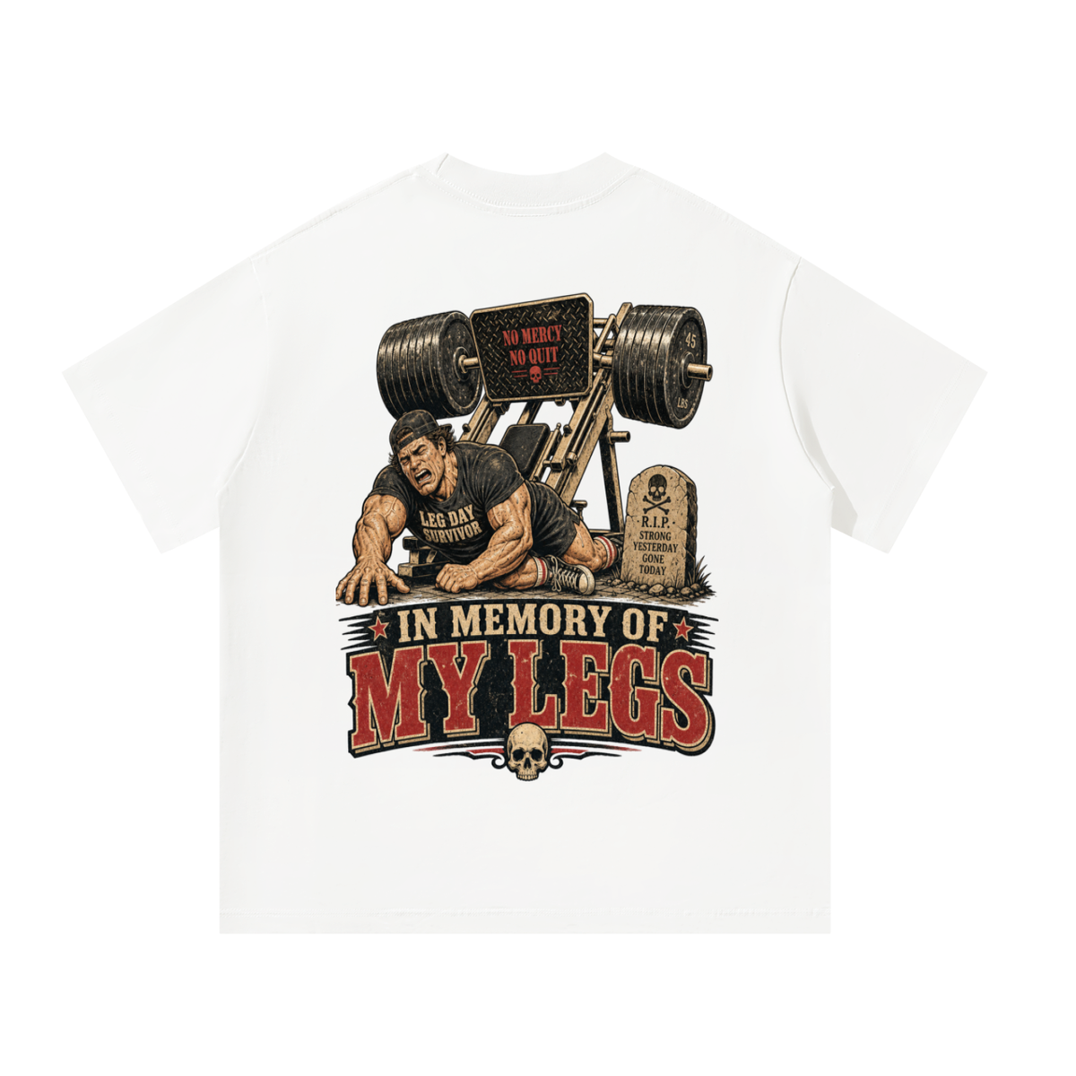 In Memory of My Legs Oversized T-Shirt