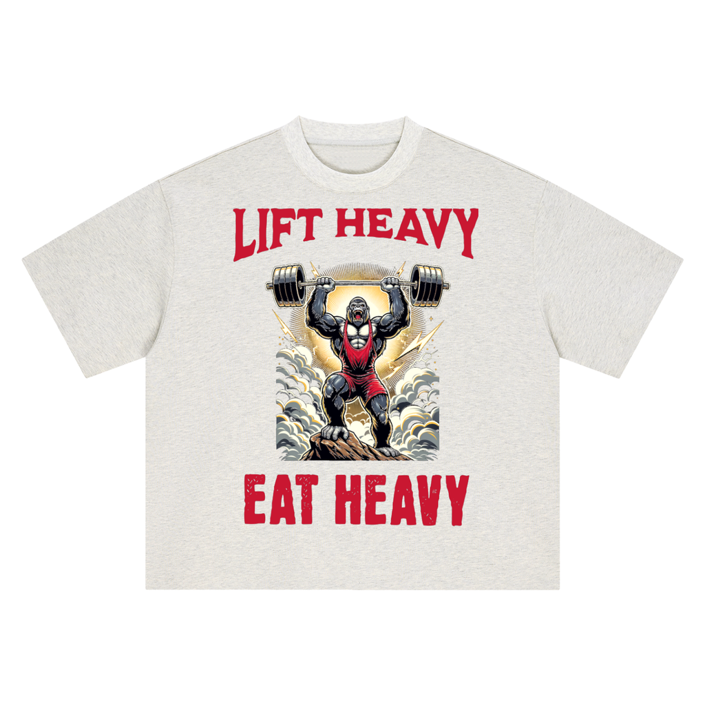 Lift heavy eat heavy-Boxy Oversized T-Shirt