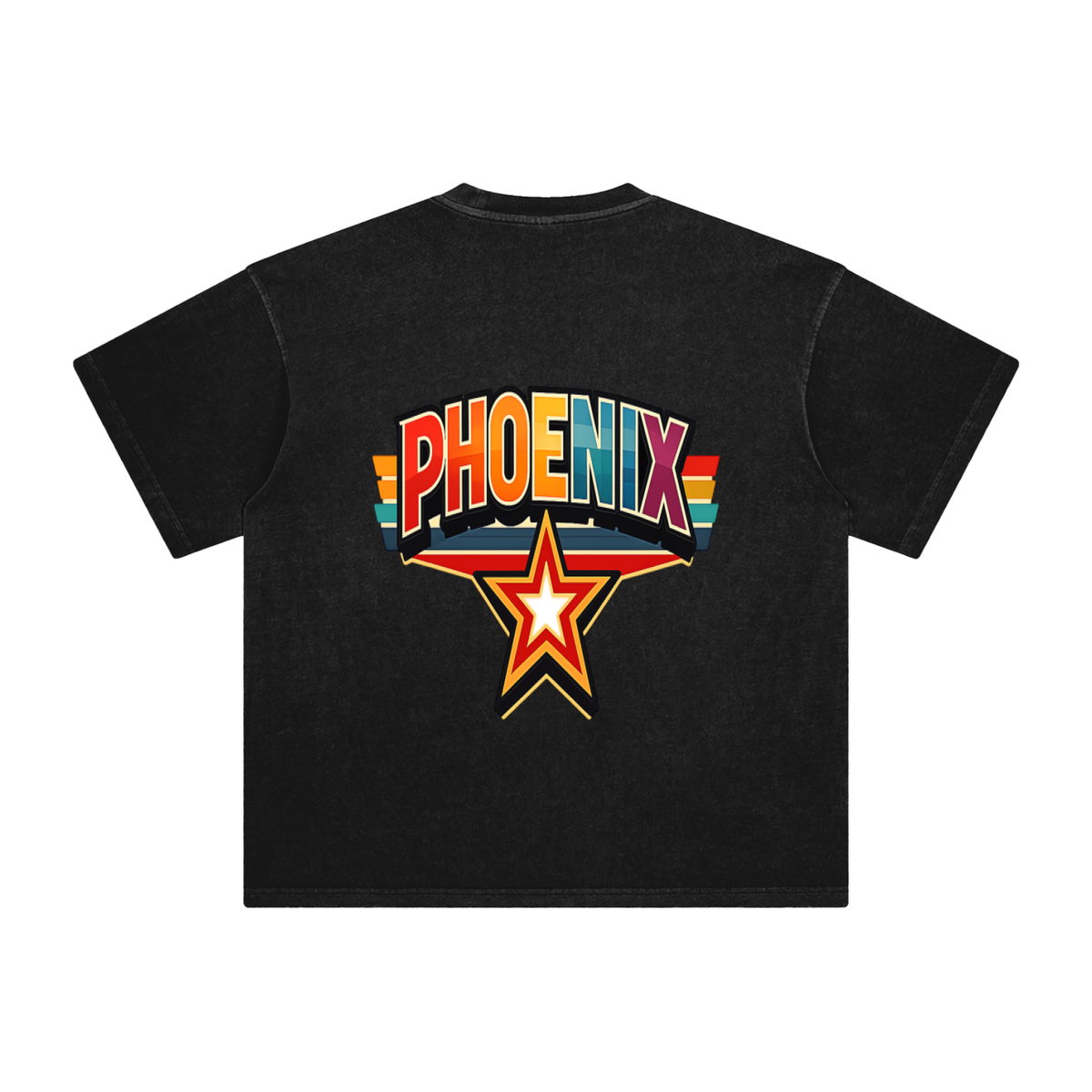 Phoenix-Enzyme Washed T-Shirt