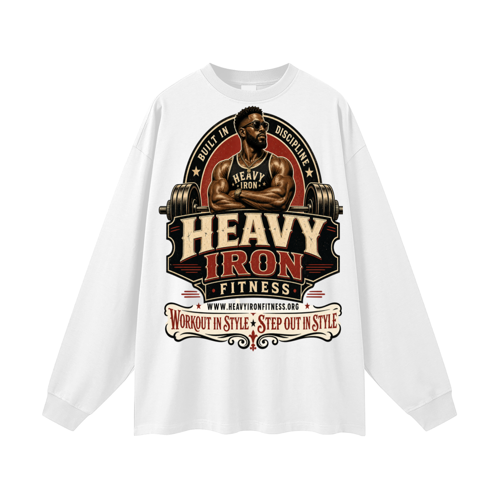 Heavy iron fitness-Oversized Long Sleeve T-Shirt