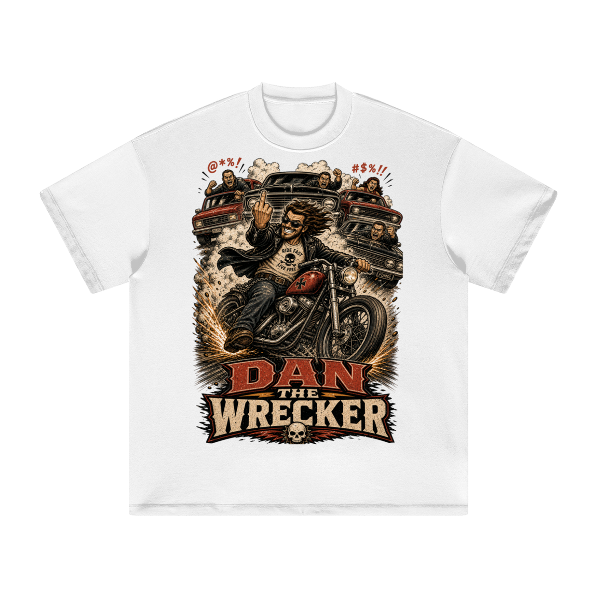 Dan the wrecker-Heavyweight Earth Tone T-Shirt