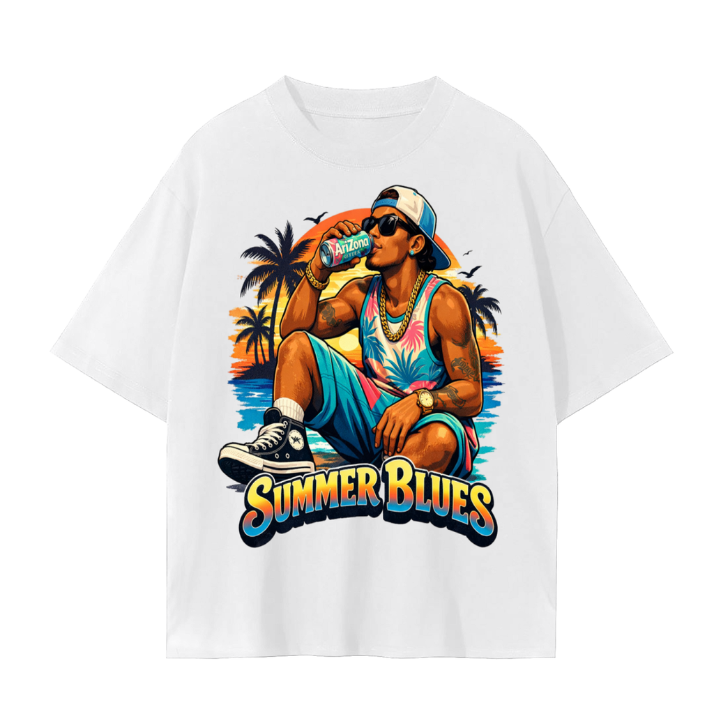Summer blues-Seamless T-Shirt
