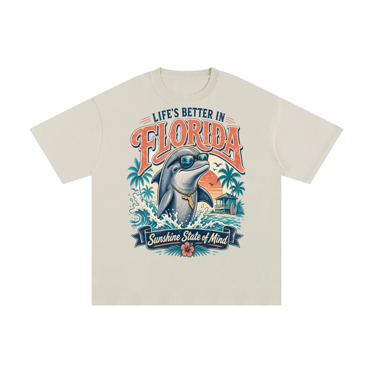 Life's better in Florida- Pure Cotton T-Shirt