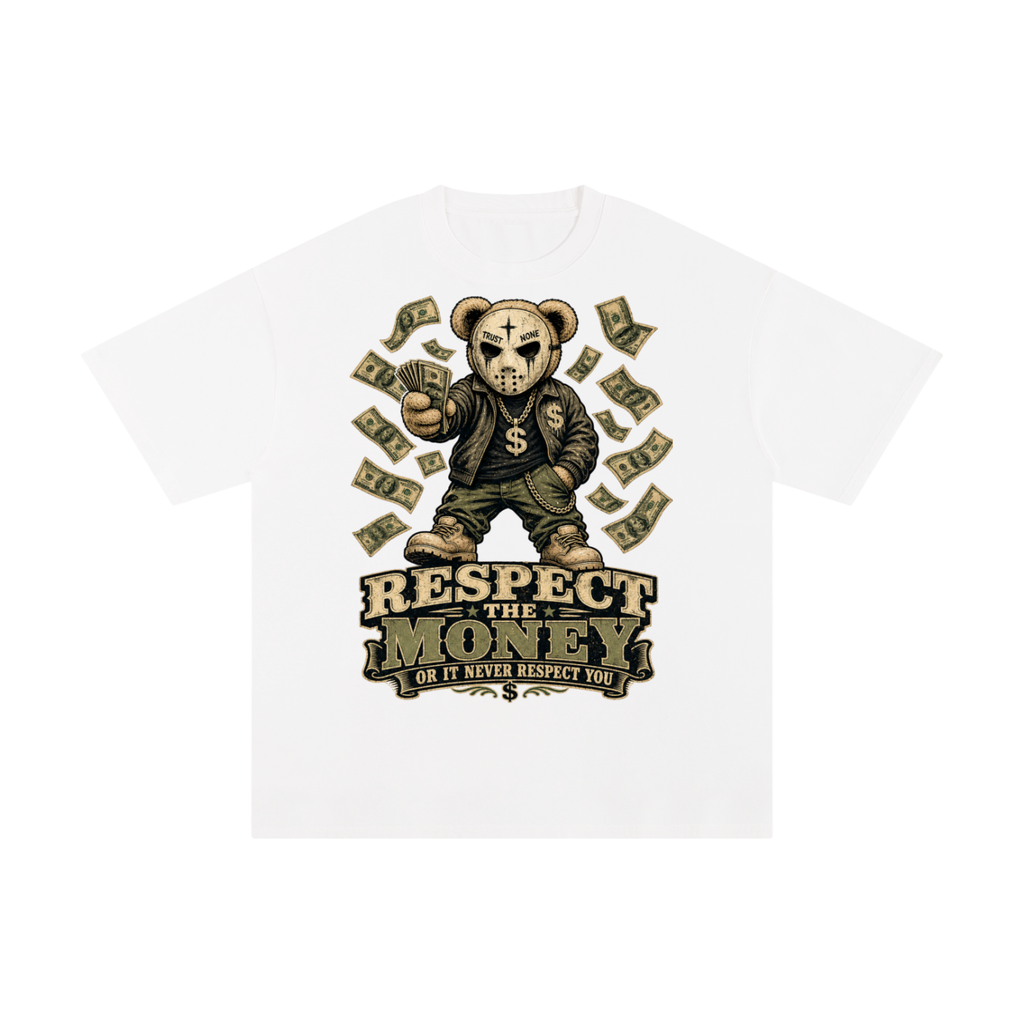 Respect the money-Pure Cotton T-Shirt
