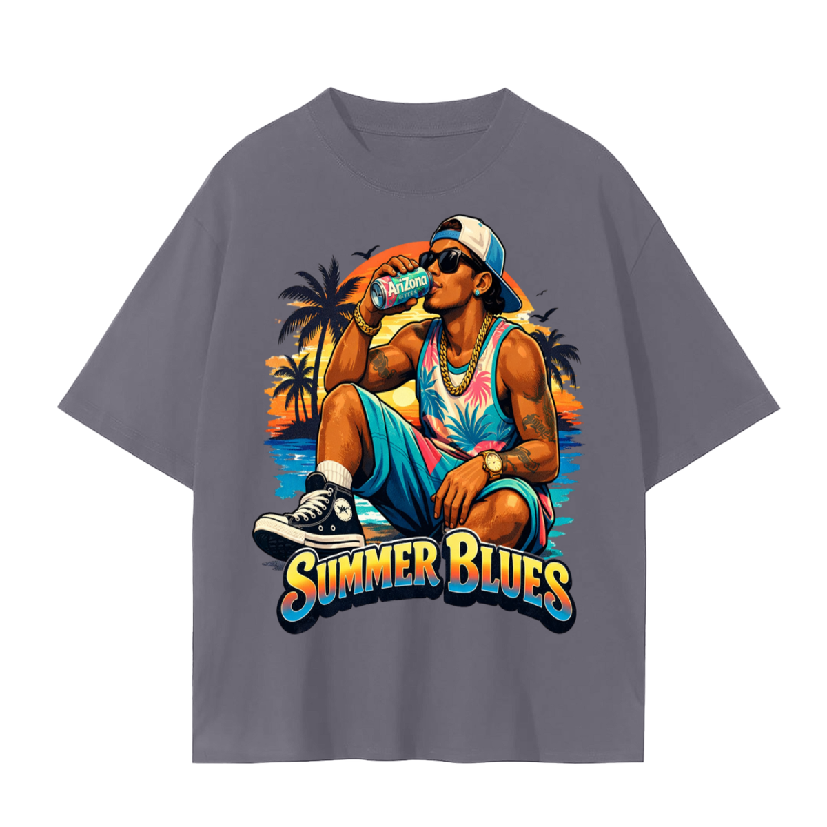 Summer blues-Seamless T-Shirt
