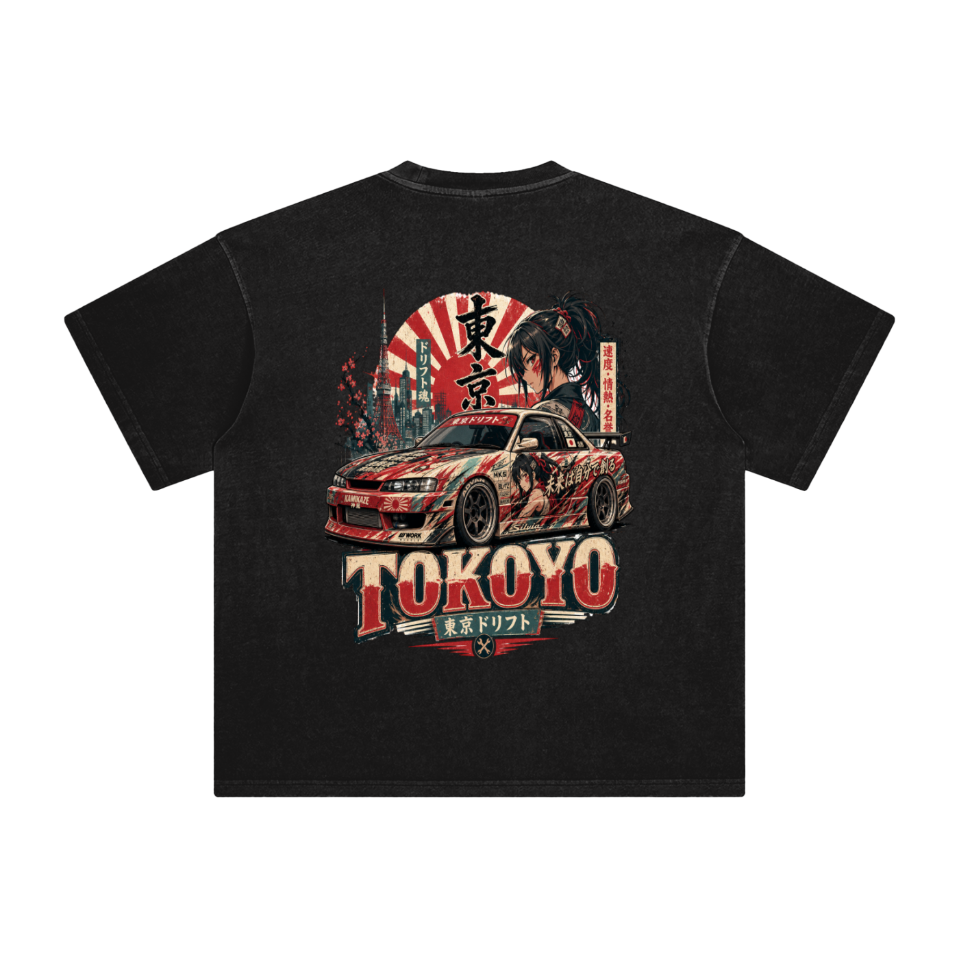 Tokyo-Enzyme Washed T-Shirt