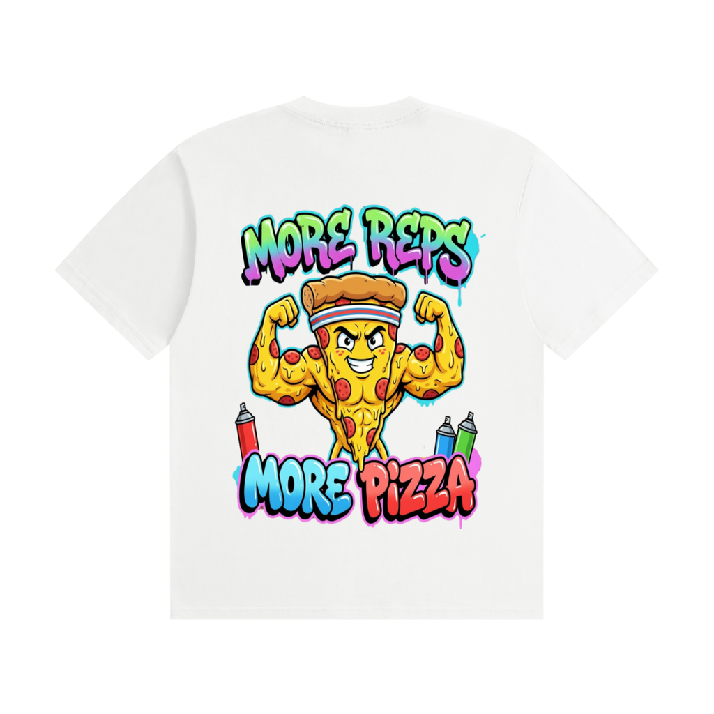 More reps more pizza-Seamless Cotton T-Shirt