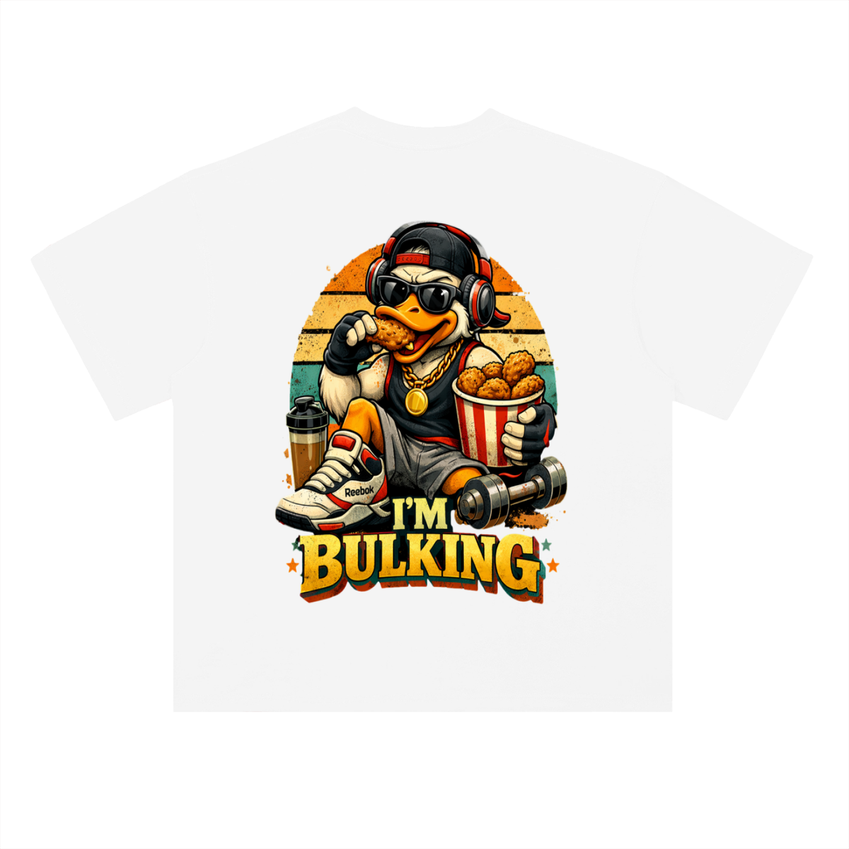 I'm bulking-Heavyweight Drop Shoulder Cotton T-Shirt