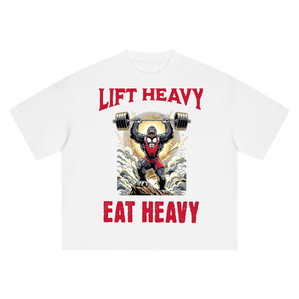 Lift heavy eat heavy-Boxy Oversized T-Shirt