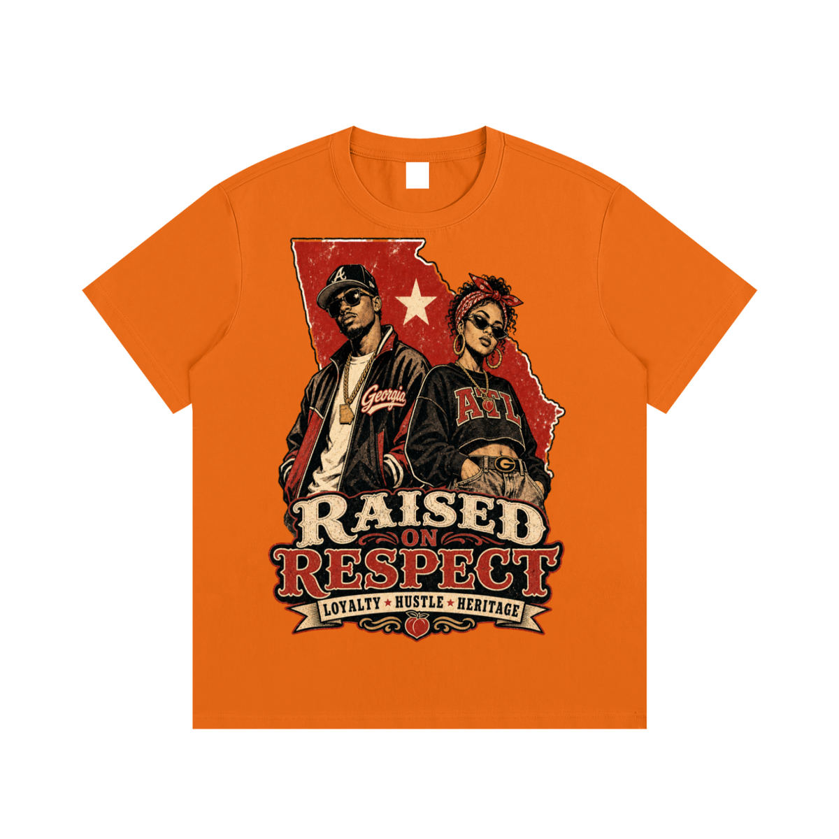 Raised on respect-Essential Cotton T-Shirt