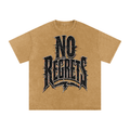 No regrets-Snow Washed Oversized Cotton T-Shirt