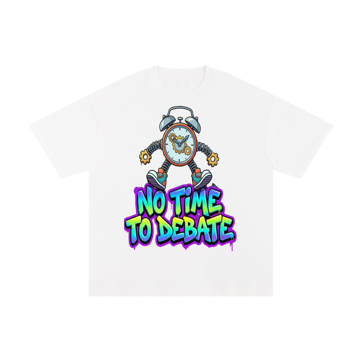 No time to debate-Pure Cotton T-Shirt