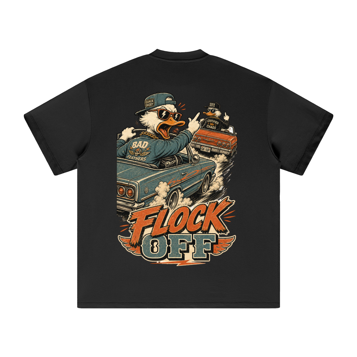 Flock off-Heavyweight Earth Tone T-Shirt