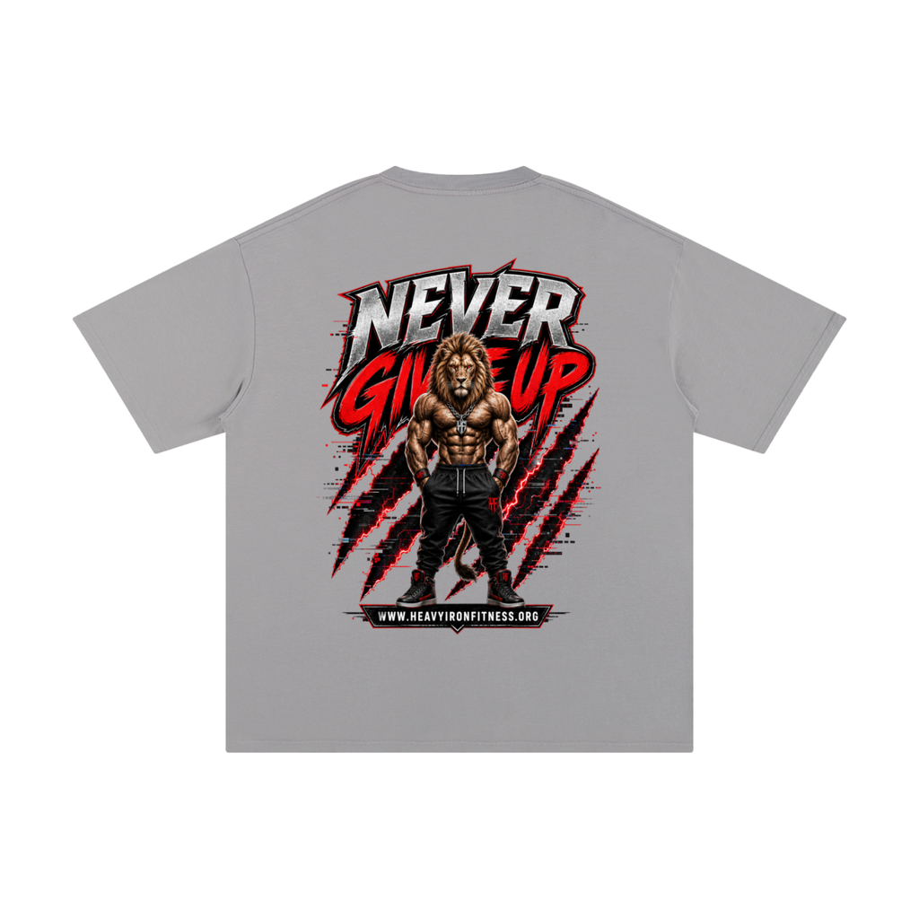 Never give up-Pure Cotton T-Shirt