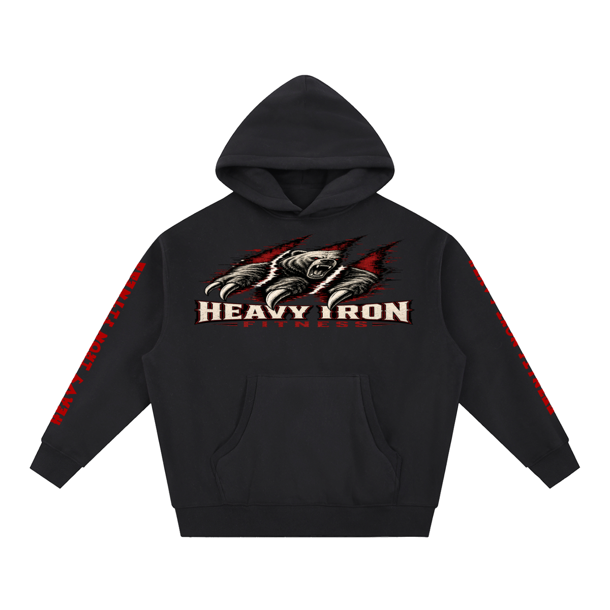 Heavy iron fitness-Essential Oversized Boxy Fit Fleece Hoodie