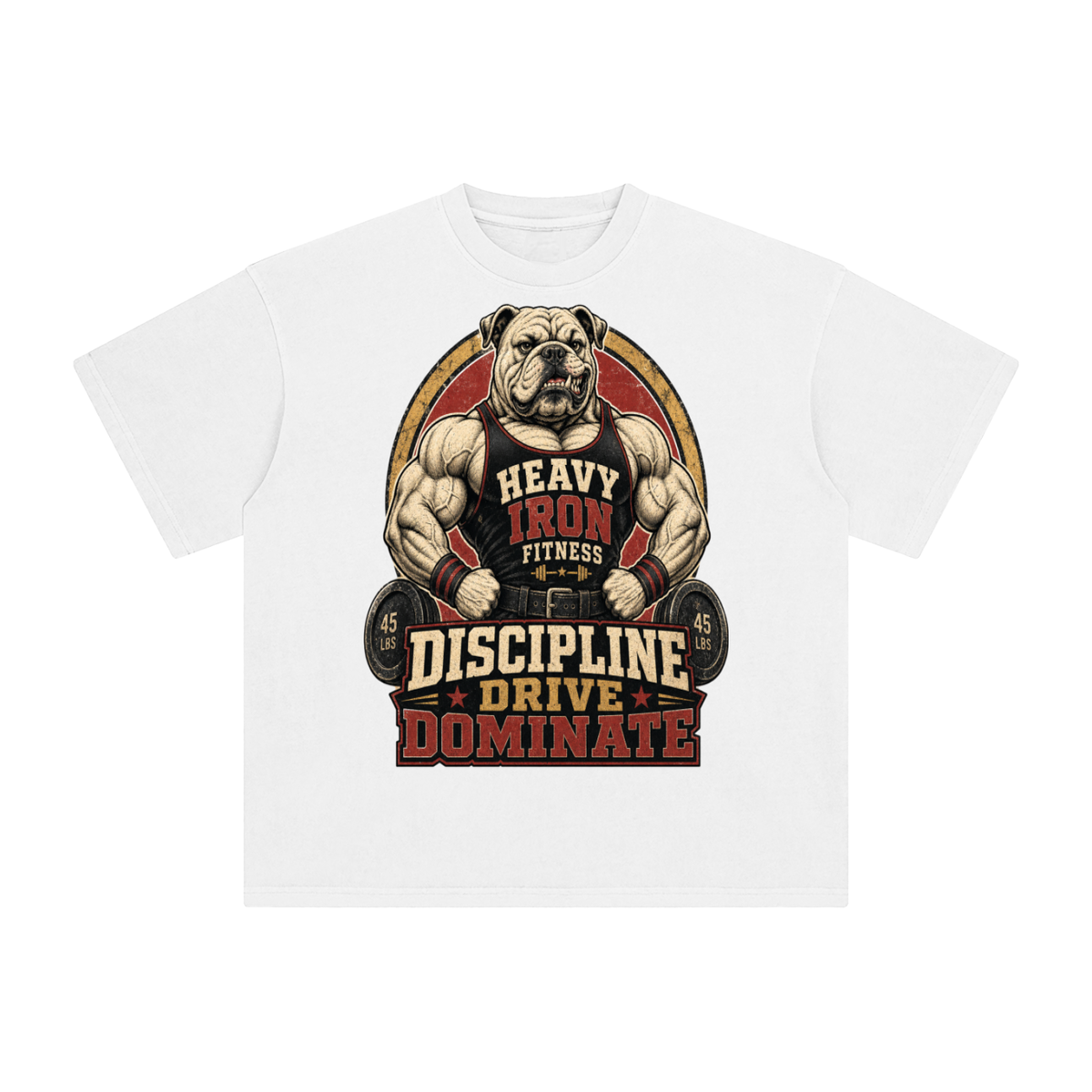 Discipline drive dominate-Enzyme Washed T-Shirt