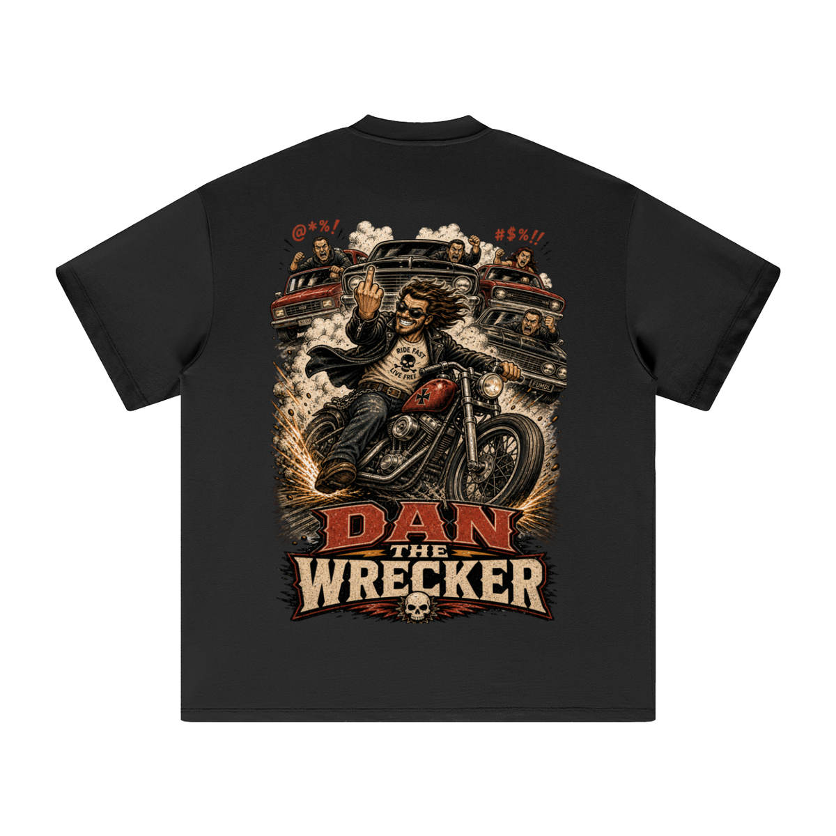 Dan the wrecker-Heavyweight Earth Tone T-Shirt