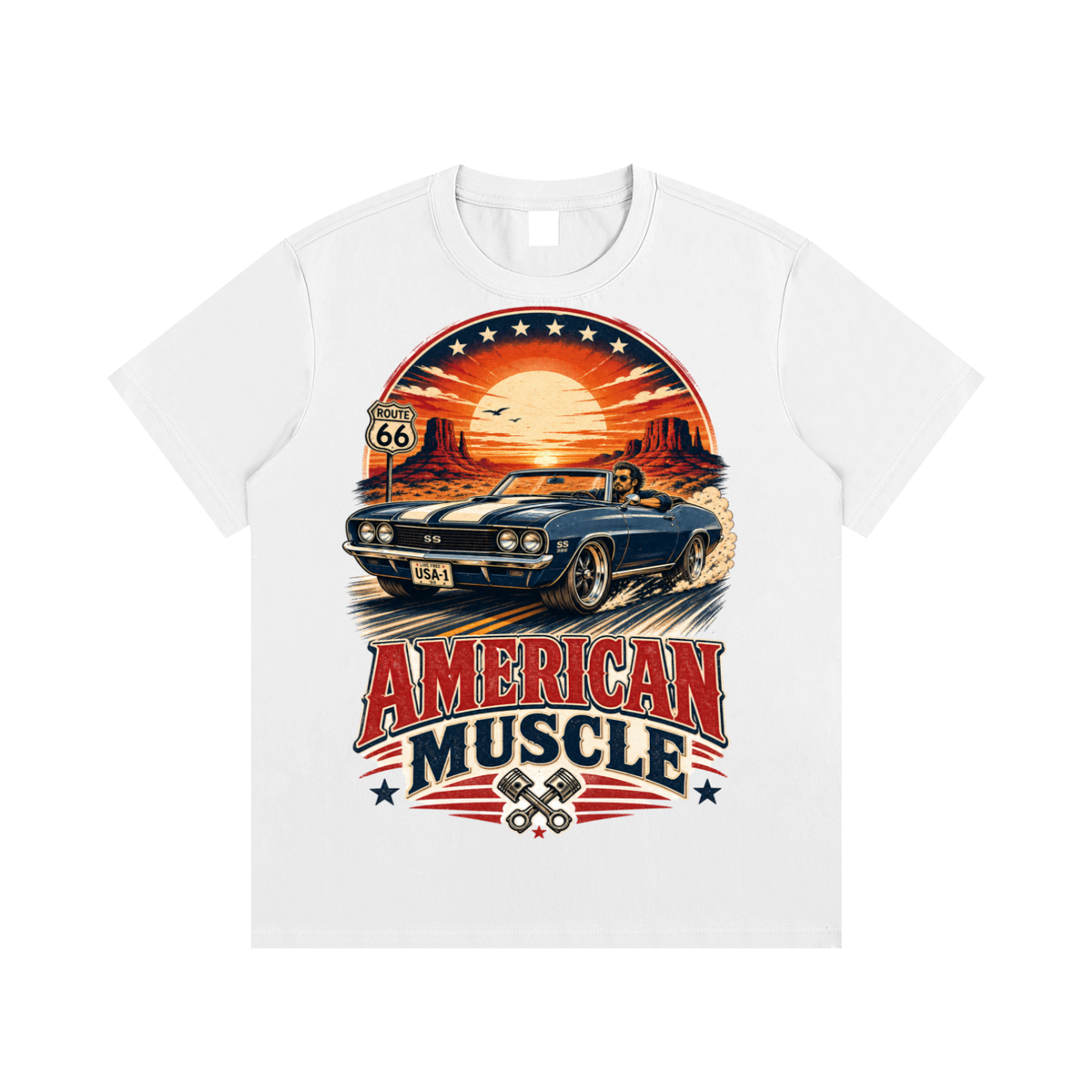 American muscle-Essential Cotton T-Shirt