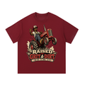 Raised on grit and dirt-Essential Cotton T-Shirt