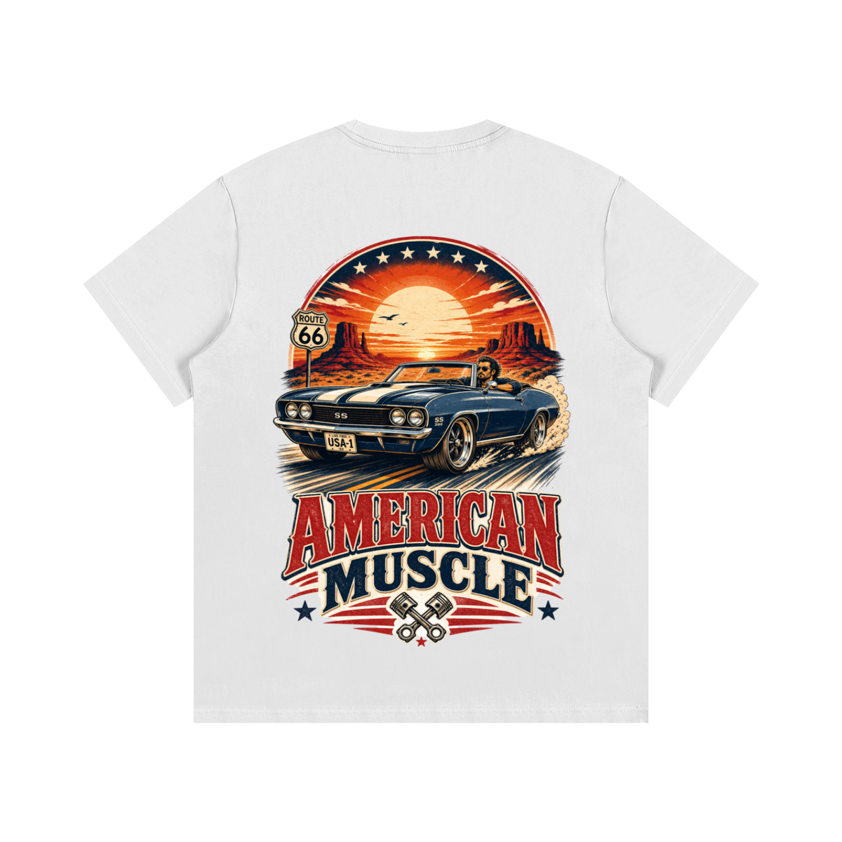 American muscle-Essential Cotton T-Shirt