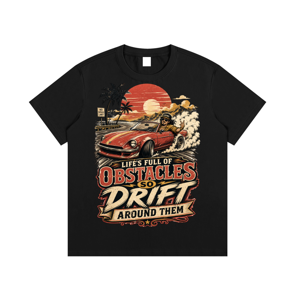 Life is full of obstcles drift around them-Essential Cotton T-Shirt