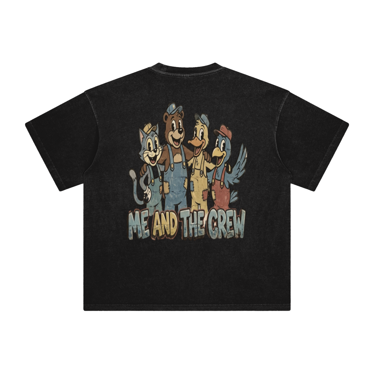 Me and the crew-Enzyme Washed T-Shirt