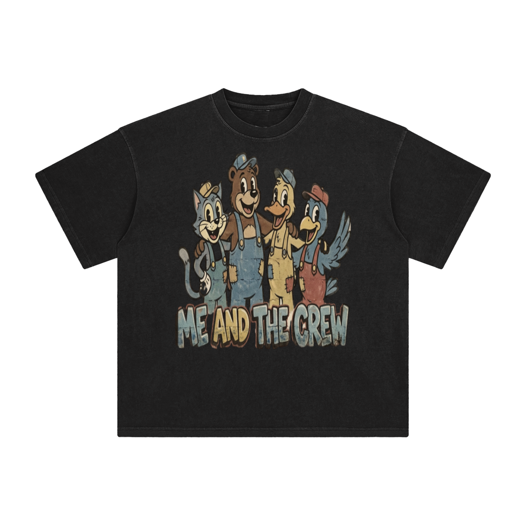 Me and the crew-Enzyme Washed T-Shirt