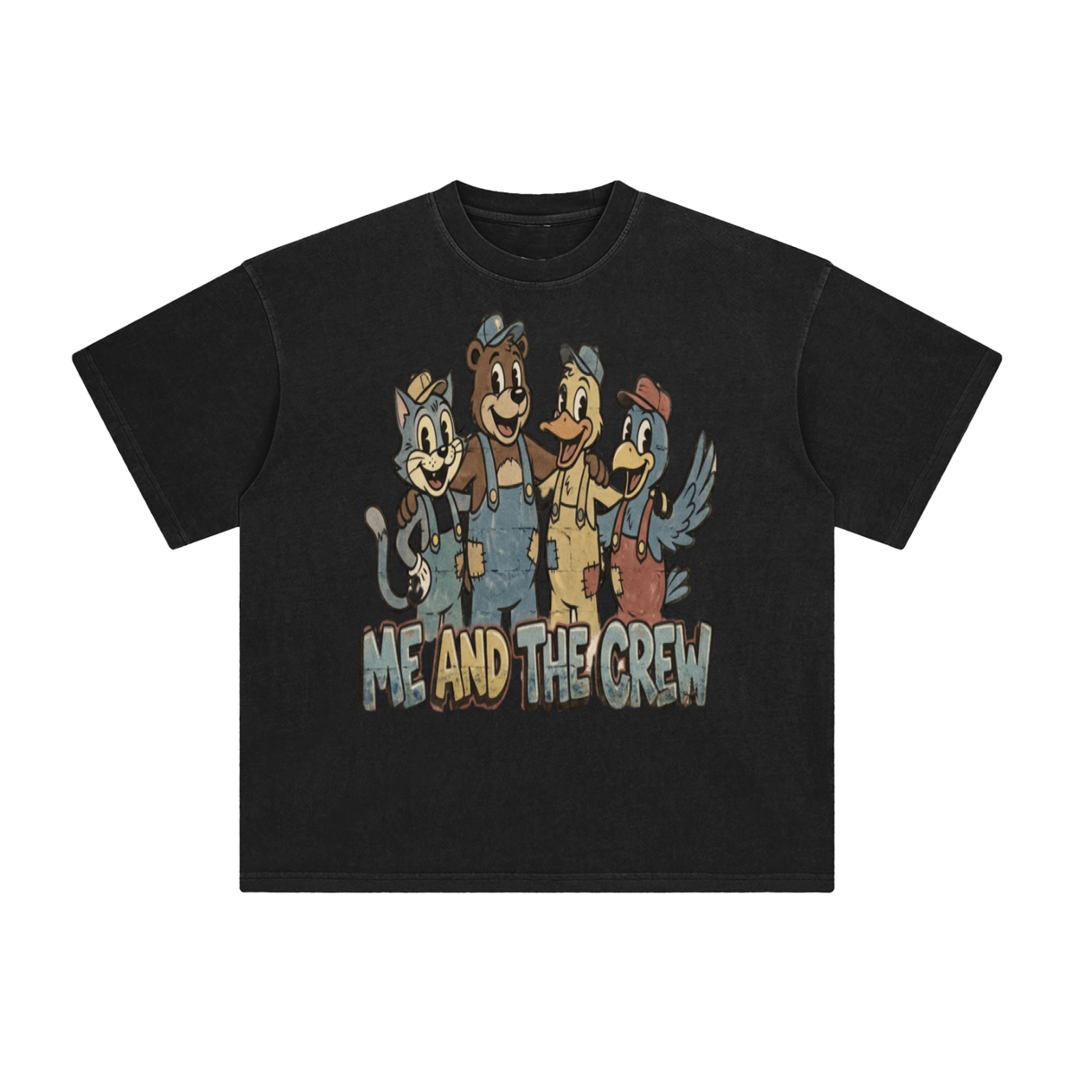 Me and the crew-Enzyme Washed T-Shirt